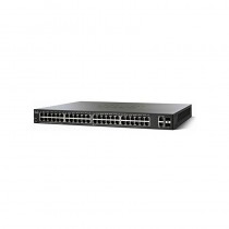 Коммутатор CISCO управляемый, уровень 2, 48 портов Ethernet 1 Гбит/с, 2 uplink/стек/SFP (до 1 Гбит/с), поддержка PoE/PoE+, установка в стойку (SG220-50P-K9-EU)