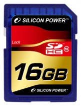 карта памяти SILICON POWER 16 Гб, SDHC, Secure Digital HC (SP016GBSDH010V10)