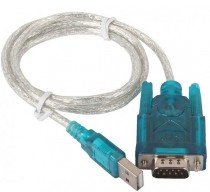 Переходник ORIENT USB Am to RS232 DB9M (chipset CH340), 1.2м, крепеж разъема - винты (USS-102)