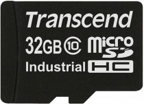 Карта памяти TRANSCEND micro SDHC, 32 Гб Class 10 MLC, темп. режим от -40 до +85, (TS32GUSDC10I)