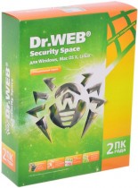Программное обеспечение DR.WEB Dr. Web Security Space для Windows - + Брандмауэр, лицензия на 2 года, на 2 ПК, Box (BHW-B-24M-2-A3)