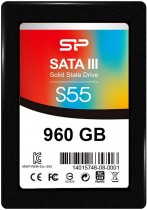 SSD накопитель SILICON POWER 960 Гб, SATA-III, чтение: 560 Мб/сек, запись: 530 Мб/сек, TLC, внутренний SSD, 2.5