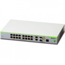 Коммутатор ALLIED TELESIS управляемый, 16 портов Ethernet 10/100 Мбит/с, 2 uplink/стек/SFP (до 1 Гбит/с), установка в стойку, 128 МБ встроенная память, 512 МБ RAM, коммутационная матрица 7.2Гб/с, AT-FS980M/18 (AT-FS980M/18-50)
