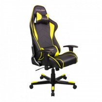 Кресло DXRACER Formula series черный с желтыми вставками нагрузка 121 кг (OH/FE08/NY)
