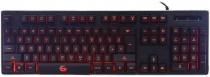 Клавиатура GEMBIRD проводная, мембранная, цифровой блок, подсветка клавиш, USB, чёрный (KB-G400L)