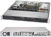Серверная платформа SUPERMICRO 1U, LGA1151, Intel C236, 4 x DDR4, 4 x 3.5