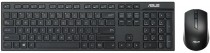 Клавиатура + мышь ASUS W2500 клав:черный мышь:черный USB беспроводная slim Multimedia (90XB0440-BKM040)