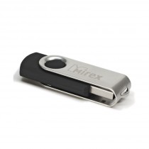 Флеш диск MIREX 4 Гб, USB 2.0, Swivel Black (13600-FMURUS04)
