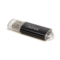 Флеш диск MIREX 8 Гб, USB 2.0, Unit Black (13600-FMUUND08)