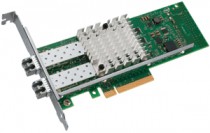 Сетевая карта INTEL интерфейс PCI-E, скорость 10 Гбит/с, 2 разъёма SFP+ (E10G42BFSR)