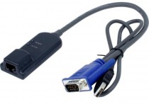 KVM кабель AVOCENT интерфейсный RJ-45 (М) - USB 2.0 Type A (F) - VGA (F) для подключения серверов к KVM коммутаторам MergePoint Unity (MPU), 50см (DSAVIQ-USB2L)