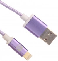 Кабель ACD USB - Lightning, фиолетовый, 1м (ACD-U913-P6P)