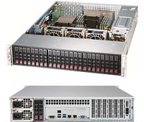 Серверная платформа SUPERMICRO 2U, 2 x LGA3647, Intel C622, 16 x DDR4, 24 x 2.5