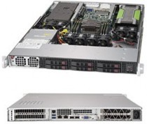 Серверная платформа SUPERMICRO 1U, LGA3647, Intel C621, 6 x DDR4, 6 x 2.5