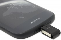 Флеш диск SILICON POWER 32 Гб, USB 2.0/microUSB, водонепроницаемый корпус, Mobile X21 Black (SP032GBUF2X21V1K)