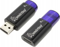 Флеш диск SMARTBUY USB 2.0 8Gb Click (SB8GBCL-B)