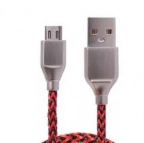 Кабель ACD USB - MicroUSB, красно-чёрный, 1м (ACD-U927-M1R)