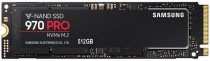 SSD накопитель SAMSUNG 512 Гб, внутренний SSD, M.2, 2280, PCI-E x4, чтение: 3500 Мб/сек, запись: 2300 Мб/сек, MLC, 970 PRO (MZ-V7P512BW)