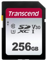 Карта памяти TRANSCEND 256 Гб, SDXC, Secure Digital XC, чтение: 95 Мб/с, запись: 45 Мб/с, V30, 300S (TS256GSDC300S)
