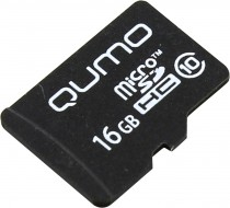 Карта памяти QUMO 16 Гб, microSDHC (QM16GMICSDHC10NA)