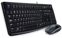 Клавиатура + мышь LOGITECH проводные, 1000 dpi, цифровой блок, USB, цвет: чёрный, Desktop MK120 Black (920-002561)