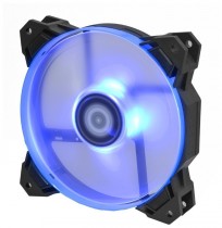 Вентилятор для корпуса ID-COOLING 120 мм, 700-1500 об/мин, 62 CFM, 18-26.4 дБ, 4-pin PWM, синяя подсветка (SF-12025-B)