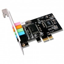 Звуковая карта внутренняя ASIA PCI-E x1, аналоговые аудиовыходы: 4, микрофонный вход, выход на наушники, ЦАП 16 бит / 44.1 кГц, C-Media CMI8738-LX (ASIA PCIE 8738 6C)
