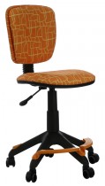 Кресло БЮРОКРАТ оранжевый жираф (CH-204-F/GIRAFFE)