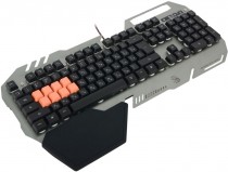 Клавиатура A4TECH Bloody B418, 8 механических клавиш QWERASDF, многоцветная подсветка символов, Grey (Bloody B418 Grey)