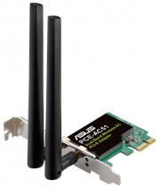 Wi-Fi адаптер PCI ASUS стандарт Wi-Fi: 802.11ac, максимальная скорость 433 Мбит/с, PCI-E (PCE-AC51)