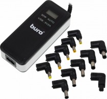Адаптер питания BURO автоматический 90W 15V-20V 11-connectors 1xUSB 2.1A от бытовой электросети LСD индикатор (BUM-0065A90)