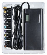 Адаптер питания IPPON универсальный SD90U, 90Вт, c автоматической установкой выходного напряжения, 10 переходников, LСD индикатор, USB 2.1A (Ippon SD90U)