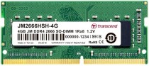 Память TRANSCEND 4 Гб, DDR-4, 21300 Мб/с, CL19, 1.2 В, 2666MHz, SO-DIMM (JM2666HSH-4G)