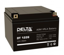 Аккумуляторная батарея DELTA ёмкость 26 Ач, напряжение 12 В, DT1226 (DT 1226)