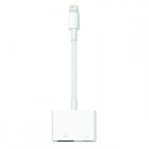 Переходник APPLE Digital AV - Lightning, для подключения iPhone 5/5s/5c, iPad, iPad mini к телевизору/монитору (MD826ZM/A)