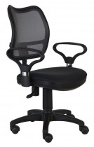 Кресло БЮРОКРАТ спинка сетка черный сиденье черный TW-11 (CH-799AXSN/TW-11)