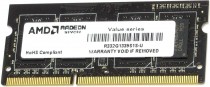 Память AMD 2 Гб, DDR3, 10600 Мб/с, CL9-9-9-24, 1.5 В, 1333MHz, SO-DIMM, R3 Value Series Black (R332G1339S1S-U)