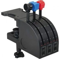 Блок рычагов LOGITECH проводной, для ПК, USB, G Saitek Pro Flight Throttle Quadrant, чёрный (945-000015)