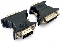 Переходник CABLEXPERT DisplayPort - DVI 15M/25F черный, пакет (A-VGAM-DVIF-01)