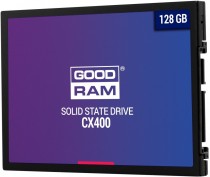 SSD накопитель GOODRAM 128 Гб, SATA-III, чтение: 550 Мб/сек, запись: 450 Мб/сек, TLC, внутренний SSD, 2.5