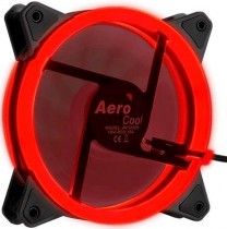 Вентилятор для корпуса AEROCOOL 120 мм, 1200 об/мин, 41.3 CFM, 15.1 дБ, 3-pin, красная подсветка (REV RED 120)