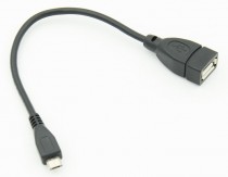 Кабель USB A(f) micro USB B (m) 0.2м