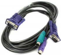 KVM кабель D-LINK набор для D - 2хPS/2,1xVGA, 3м (DKVM-CB3)