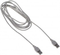Кабель BURO USB A(m) USB A(m) 3м серый блистер (BHP RET USB_AM30)
