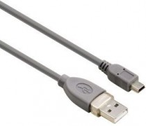 Кабель HAMA USB A(m) mini USB B (m) 0.25м серый (00039661)