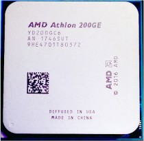 Процессор AMD Socket AM4, Athlon 220GE, 2-ядерный, 3400 МГц, Raven Ridge, Кэш L2 - 1 Мб, Кэш L3 - 4 Мб, Radeon Vega 3, 14 нм, 35 Вт, OEM (YD220GC6M2OFB)