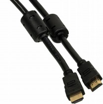 Кабель NINGBO HDMI - HDMI 5м. феррит.кольца Позолоченные контакты черный